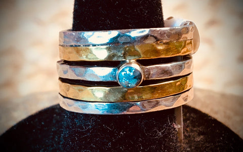 tribal five band ring