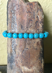 stone stretch bracelet 8mm / turquoise