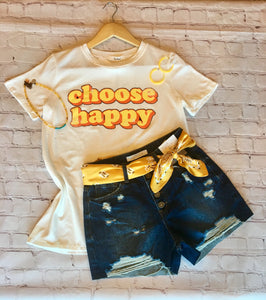 "choose happy"  t-shirt