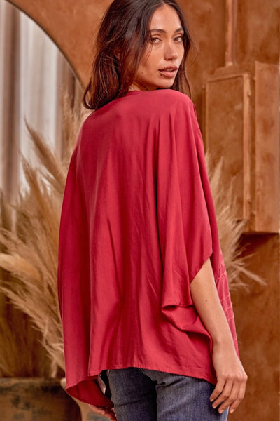 ruby poncho blouse