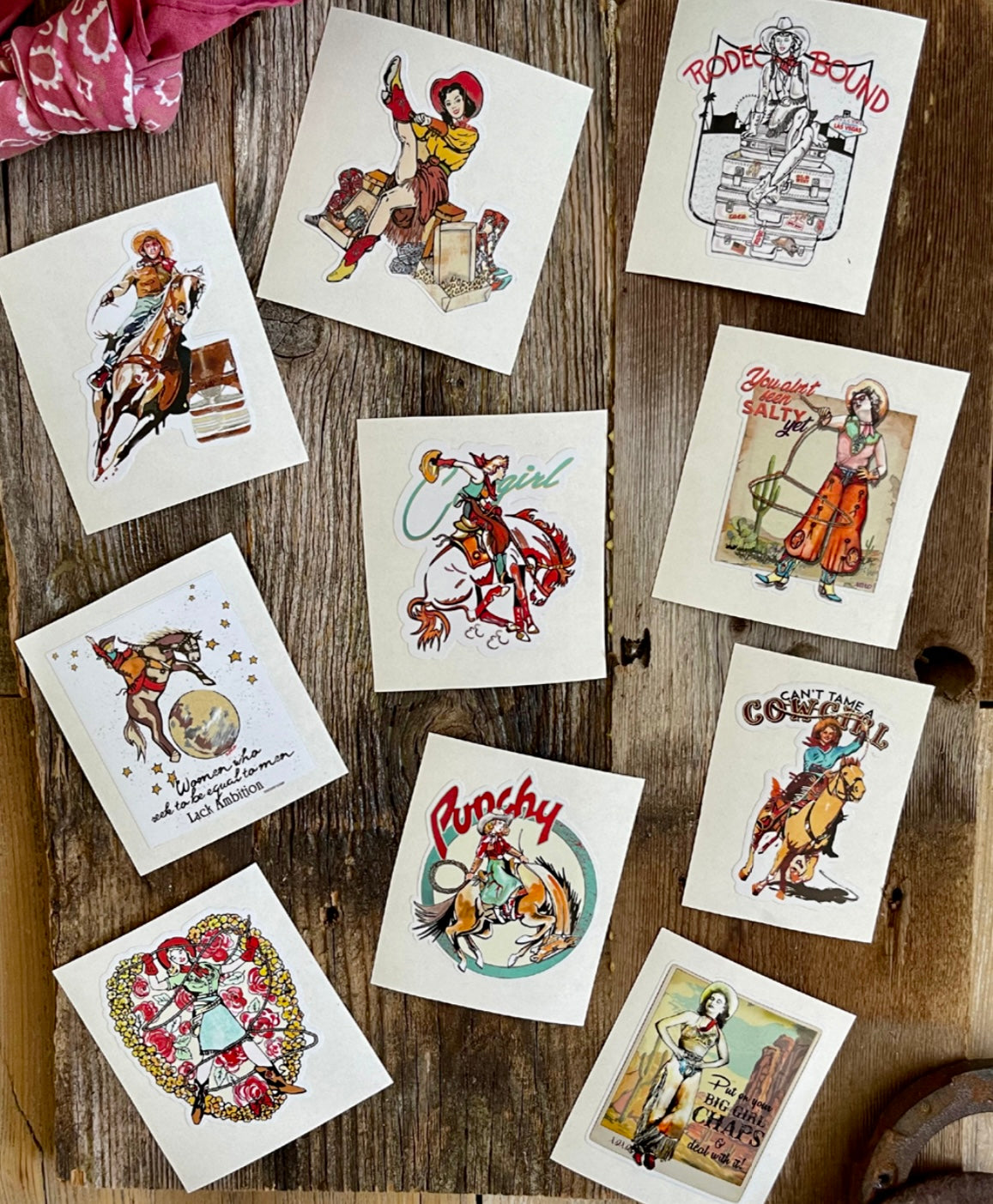 Cowgirl Sticker Collection