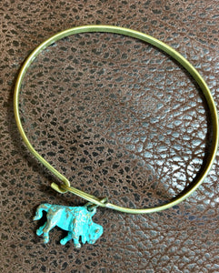 buffalo charm bracelet