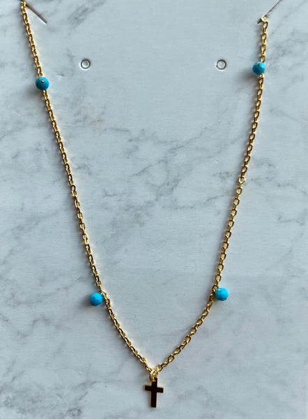 Dainty Gold Cross Necklace