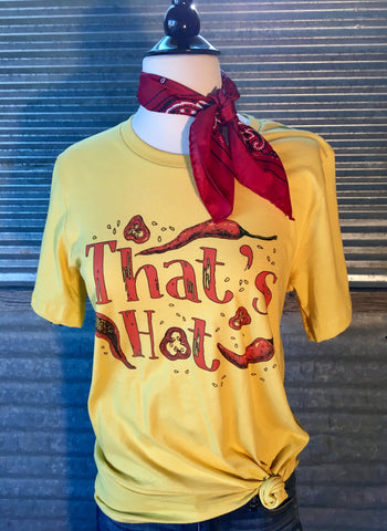 "that's hot" graphic tee m