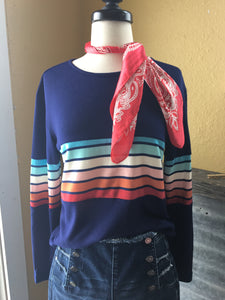 retro inspired knit top