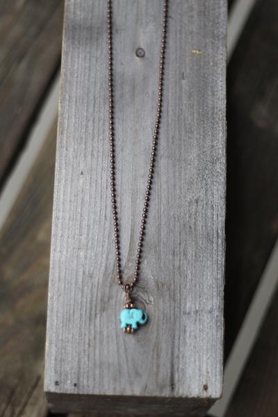 elephant charm necklace