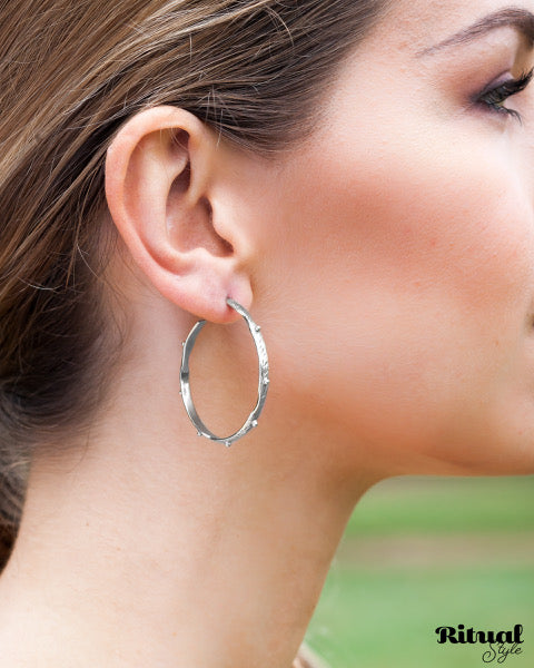 tribal sterling silver earrings