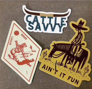 cattle savvy sticker