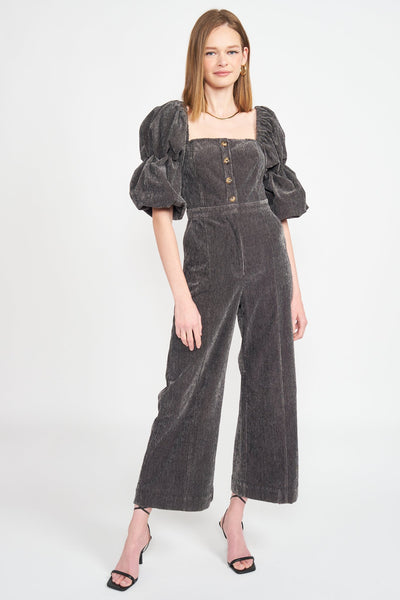 washed out corduroy jumpsuit