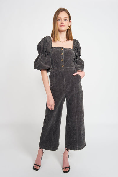 washed out corduroy jumpsuit